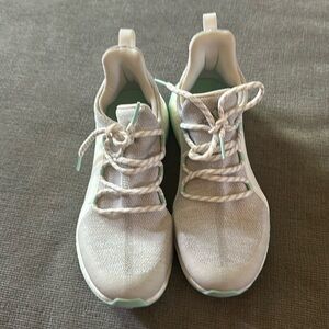 Like new Adidas boosts, teal and grey